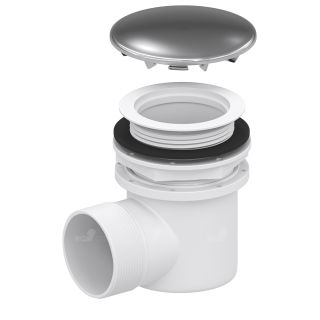 Сифон для душевого поддона RGW Velplex QYD-02 18241102-01 хром